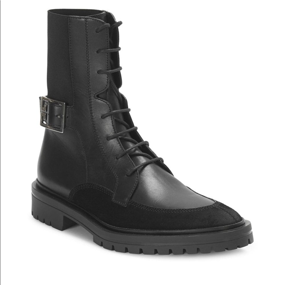 Givenchy Aviator Leather/Suede Ankle Boot. - image 2